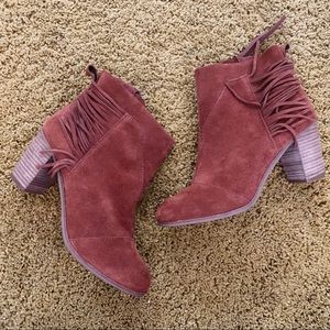 Toms Fringe Ankle Boots